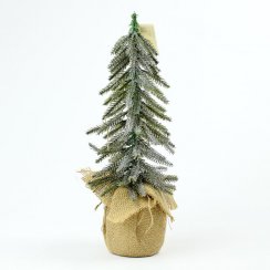 Stromeček vánoční v jutě 35 cm