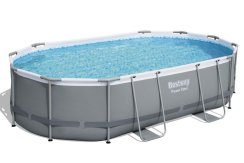 Bestway® Power Steel™ bazen, 56448, filter, pumpa, ljestve, plahta, dozator, 4,88x3,05x1,07 m