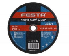 Disc de tăiat metale 230x2,5,2x22,2mm FESTA X KLC
