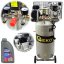 Compresor de ulei vertical, putere 1,5 kW, 390 l/min, rezervor aer 100 litri, GEKO