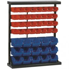 Ständer mit Kunststoffboxen HL3202, 47 Tabletts, 94x30x115 cm