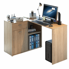 Eck-PC-Tisch, Sonoma-Eiche, KALIMERO