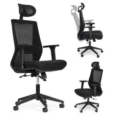 Ergonomická otočná kancelárska stolička s nastaviteľným opierkou