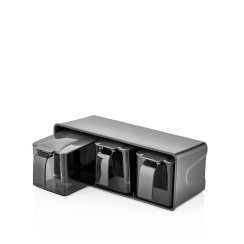 Słoiki do żywności luzem UH 3d w stojaku z łyżką