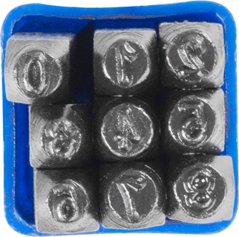 Razidla čísla HR59204 04 mm, 123, 9 ks