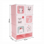 Moduláris szekrény gyerekeknek, rózsaszín/gyerek minta, NORME