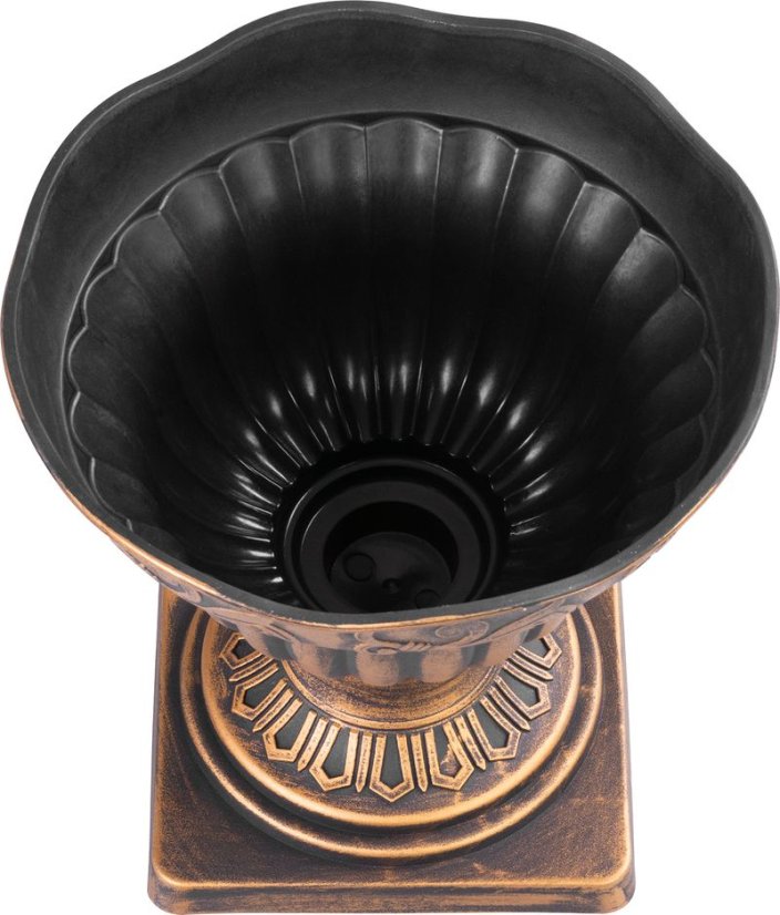 Blumentopf Strend Pro Antik, mit Sockel, 30x30 cm, Gold, Metallic-Effekt (akce)