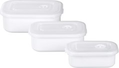 Dóza MagicHome Lunchbox set MB41, obdĺžniková, otvárateľné veko, sada 3 ks, 700/1300/2100 ml