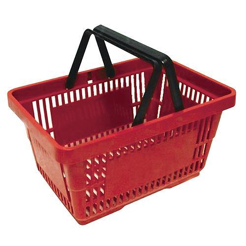 Regały Koszyk Shopper, 20 lit., czerwony, zakupy