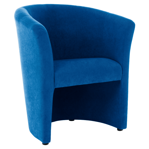 Krzesło klubowe, niebieskie, CUBA