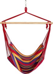 Křeslo CARNER, houpací, zahradní, bavlna, max. 1 150 kg, 100x50 cm