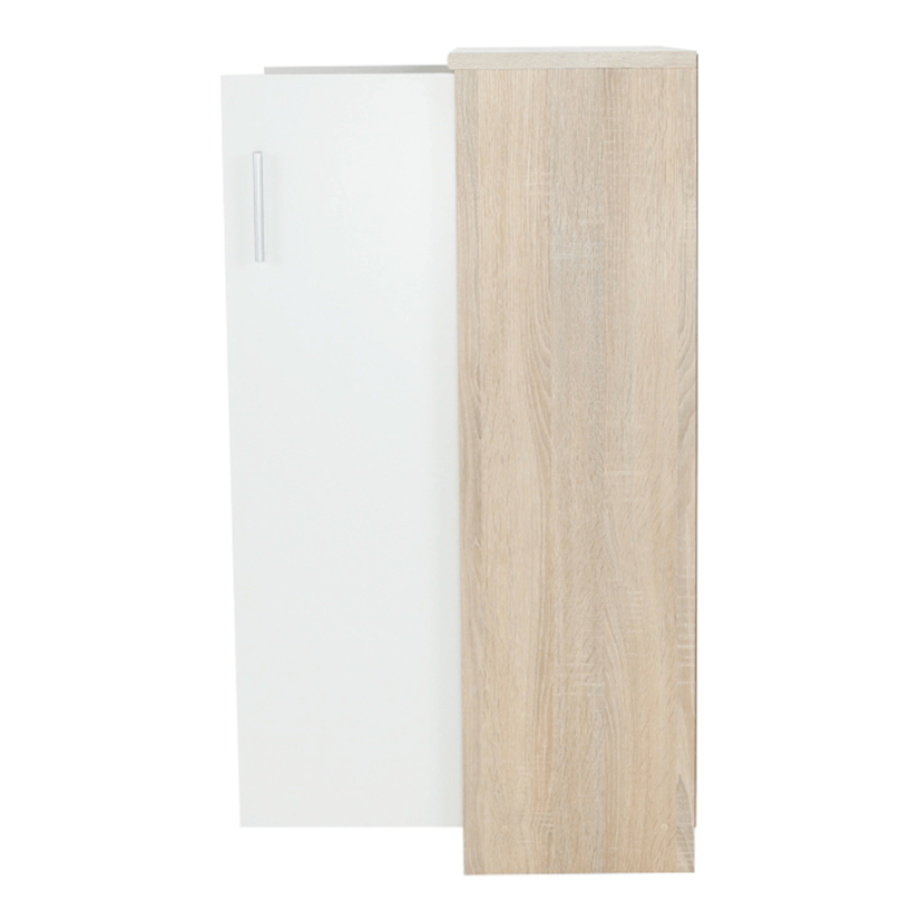 Büroschrank, Sonoma-Eiche/Weiß, JOHAN 2 NEW 13 JH033