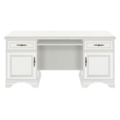 PC stôl, alpská biela, KENTAK BIU2D2S