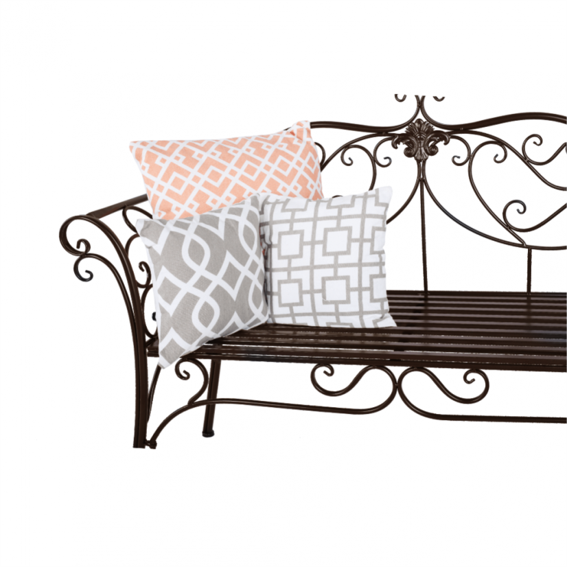 Záhradná lavička, hnedá, ETELIA