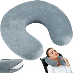 Szara poduszka podróżna P7973