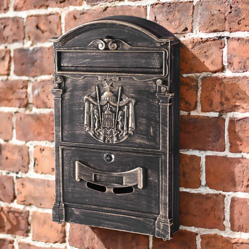 ALU-Box, Aluminium, Antikbronze, Post, 255x90x410 mm