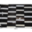 Luksuzna usnjena preproga, rjava/črna/bela, patchwork, 171x240, USNJE TIP 6