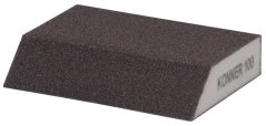 Schwamm KONNER P100, 125x90x65x25 mm, Schleifschwamm, abgeschrägt