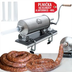 MagicHome SM208 Füller, für Würstchen und Lebern, horizontal, 4 kg, manuell