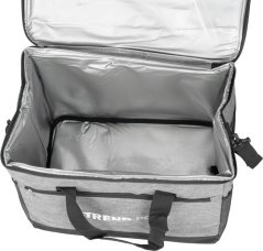 Torba termiczna Strend Pro, 30 l, szara, składana, kempingowa, 27x40x31 cm