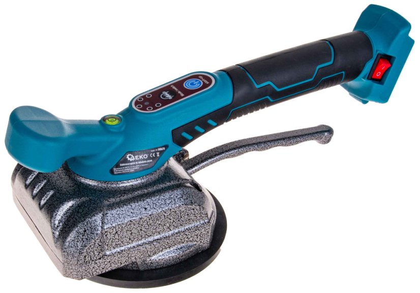 Akku-Vibrationssauger für Fliesen und Pflaster, 2x 21V Akku, GEKO