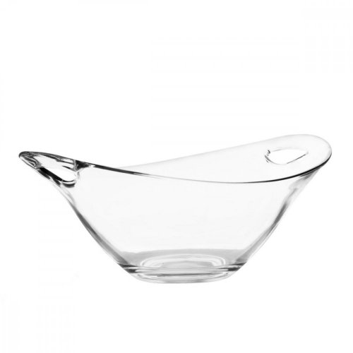 Zdjela za posluživanje s ručkama staklena ovalna 29x23x12 cm, (1,5l)