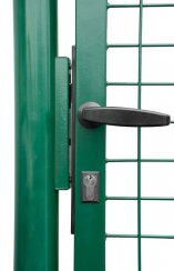 Brama Strend Pro METALTEC ECO, 1000/1600/50x50 mm, ościeżnica kwadratowa, zielona, jednoskrzydłowa, ogrodowa, ZN+PVC, RAL6005
