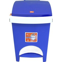 Coș de gunoi ICS C602018, 18 lit, pedală, albastru