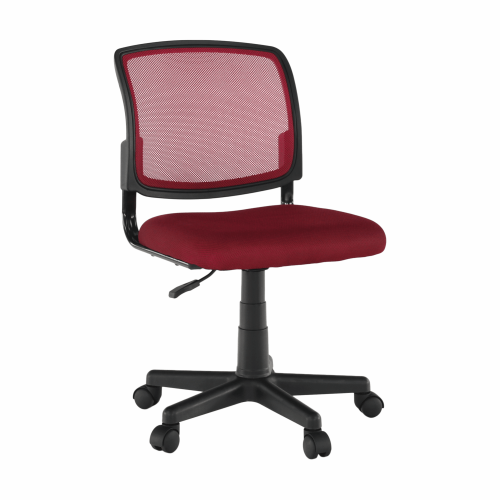 Otočná židle, tmavě červená/černá, RAMIZA