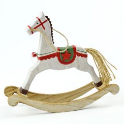Figura konjić za ljuljanje 21x18x5 cm drvo
