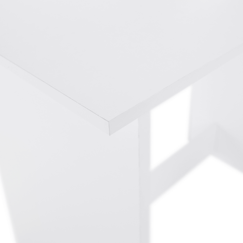 Uniwersalne biurko komputerowe, białe, SIRISS