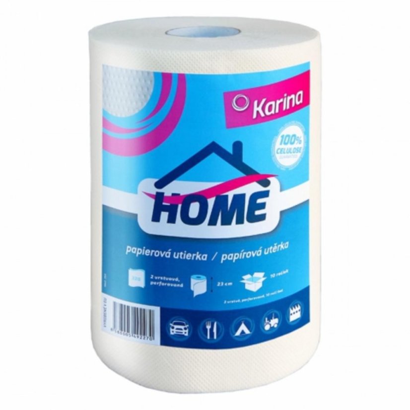 Papierhandtuch HOME aus 100 % Zellulose in einer Rolle mit 250 KLC