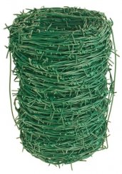 Sârmă PVC 2,10 mm, L-100 m, ghimpată, acoperită cu plastic