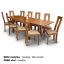 Étkezőasztal, cseresznyefa, 120-240x90 cm, FARO