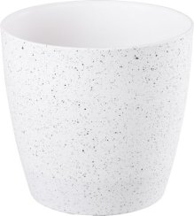 Strend Pro Stone Blumentopf, 28x26 cm, weiß, Steineffekt