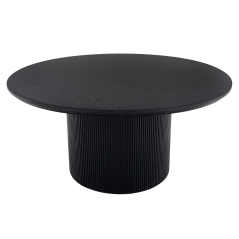 Stolik kawowy, czarny, średnica 80 cm, MAHIR TYP 2
