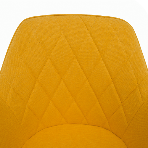 Uredska stolica, tkanina žuto/bijela, SANTY