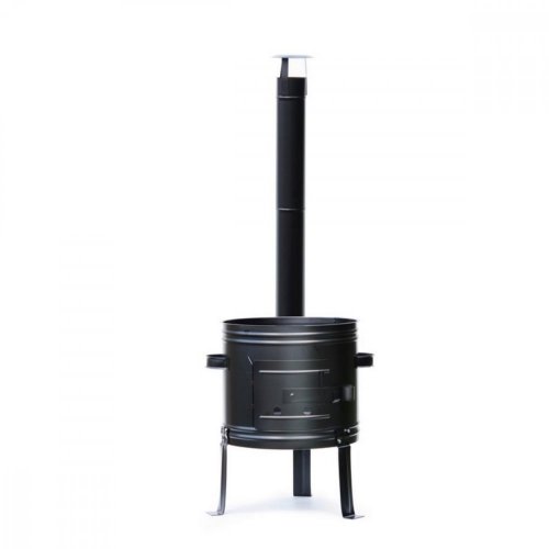 Stahlschüssel Ø42 cm für 20-25 l Wasserkocher schwarz 0,8 mm