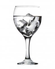Čaša za vino 260ml bijela MISKET prozirna, staklo, set od 6 kom