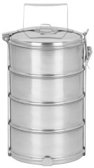 Kutija za ručak MagicHome SS682, 4x1,2 lit., nehrđajući čelik, Inox, 16x26 cm
