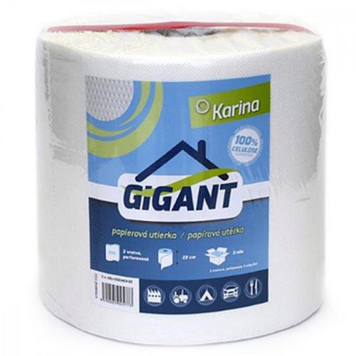 Papírtörlő GIGANT 100% cellulóz 430 db-os KLC tekercsben