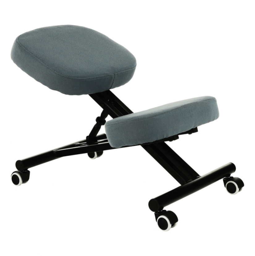 Ergonomska stolica za klečanje, svijetlo siva/crna, KILIAN