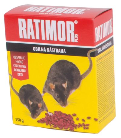 RATIMOR® Bromadiolon gabonacsali, egereknek és patkányoknak, 150 g, szem