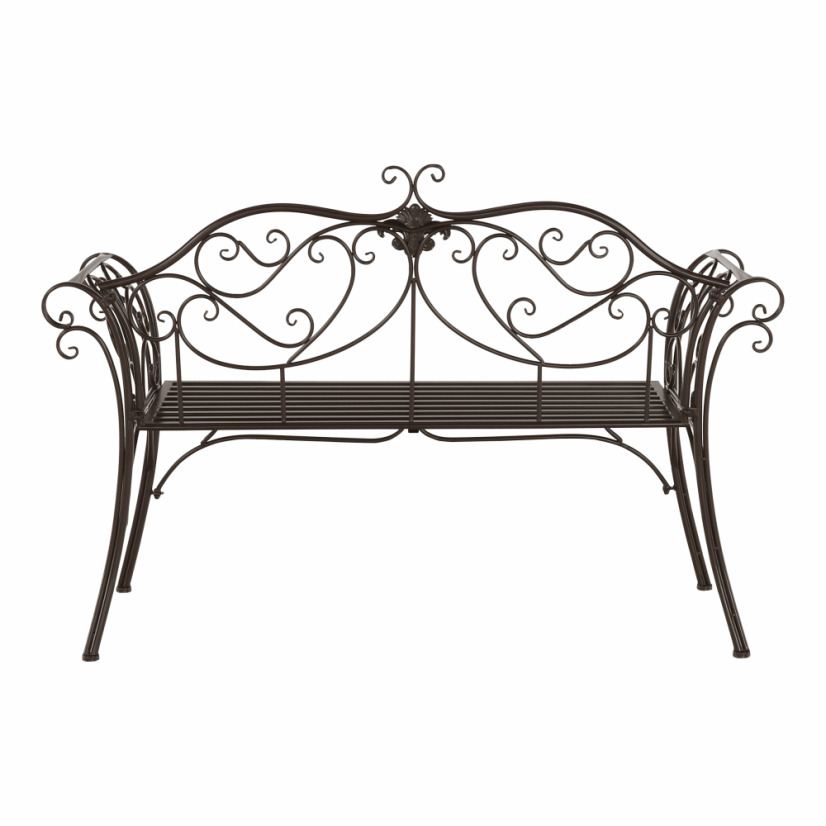 Záhradná lavička, hnedá, ETELIA