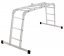 Rebrík s plošinou Strend Pro DP-U 4x3, Alu, EN 131, max. 3.46 m/150 kg