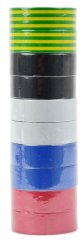 Isolierband PVC 19 mm x 0,13 mm x 10 m, 10 Farben, Preis für 10 Stück, GEKO