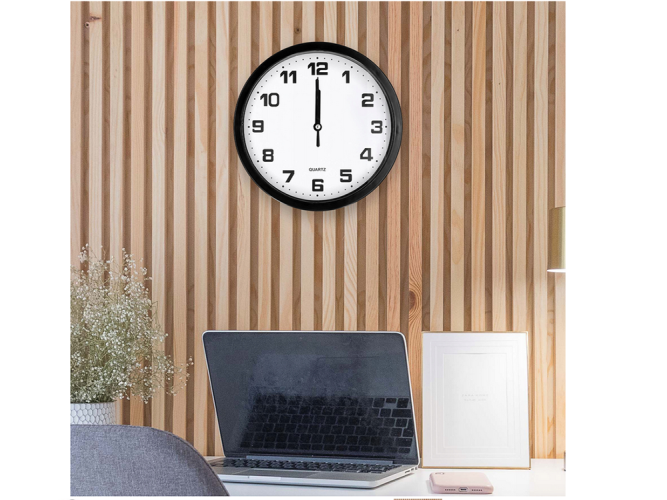 Nástenné hodiny veľké nedotykové tiché 20 cm okrúhle sekundové ručičky
