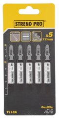 Sägeblatt für Säbelsäge Strend Pro T118A 77 mm, 21z, für Metall, Packung. 5 Stk