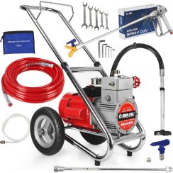 Festőaggregátum, 230 V, üzemi nyomás 225 bar, teljesítmény 4 l/min, MAR-POL