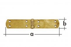 Tečaj - kovinski tečaj za vrata 300x38x2,5 mm KLC